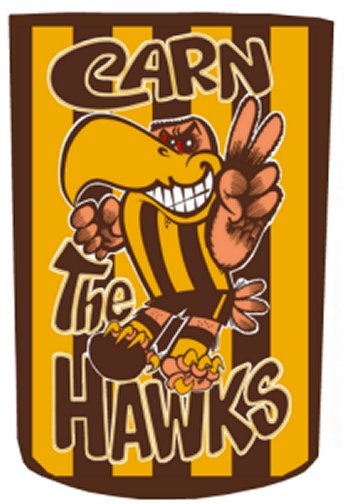 Carna Hawks Stubby Holder FREE POST WITHIN AUSTRALIA